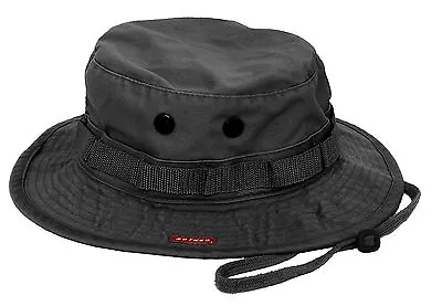 Military Boonie Hat - Vintage Black Breathable Camping Fishing Bucket Hat • $18.99
