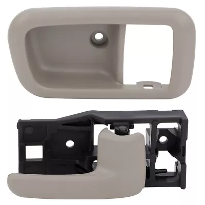 1x Gray Inside Door Handle & Bezel Rear Right Side For 2000-2006 Toyota Tundra • $9.59