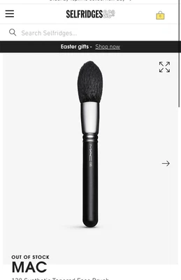 £25 • Buy MAC 138 Tapered Face Brush Blush Powder Highlight