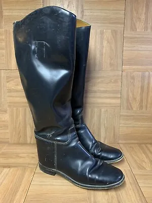 RARE🔥 Marlborough Made In England Dressage Riding Boots Women's Black LE Sz 6.5 • $99.99