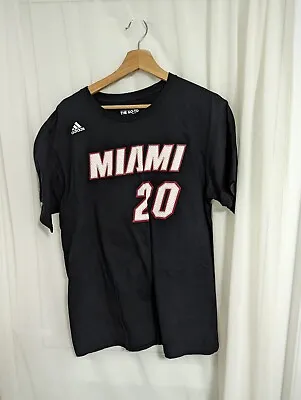 Adidas Miami Heat Winslow #20 T Shirt Size L NBA Basketball • £10.39