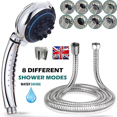 Shower Hose 1.5m / 2m/ 2.5m Flexible Stainless Steel Chrome Shower Bathroom Pipe • £4.39