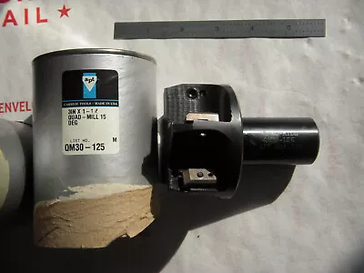 $150.99 • Buy New Apt Usa Quad-mill Indexable End Mill 1-1/4  Shank X 3  Cut Dia. X 3-7/8 Oal