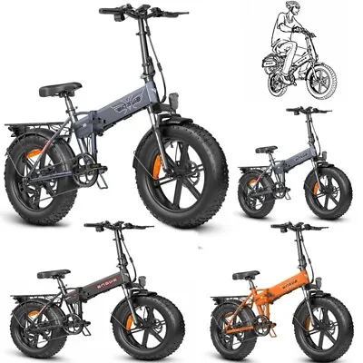 $1569.99 • Buy ENGWE 750W Fat Tire 48V 13Ah Folding Electric Bicycle 27mph Beach E-Bike 7 Speed