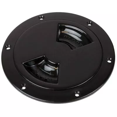 Sea-Dog 4-1/2  Black Smooth Quarter Turn Deck Plate #336145-1 • $12.71