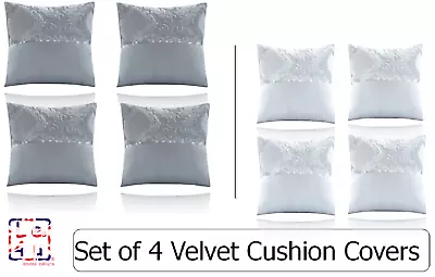 4 Luxury Chenille Velvet Jacquard Damask Scatter Cushion Cover Bohemian 17  • £14.95