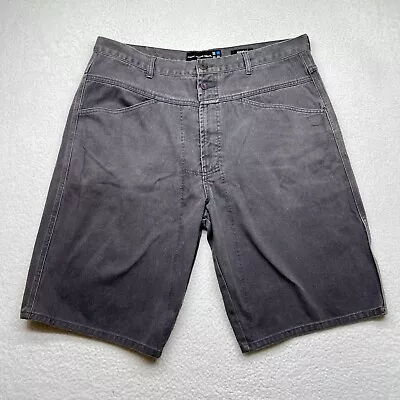 Marithe Francois Girbaud Grey Loose Fit Brand-X Pocket Denim Jean Shorts 40 • $24.46