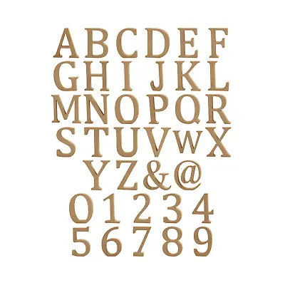 MDF Letters 13 Cm Tall Thickness 2 Cm Alphabet/Numbers Arts Craft Decor Sign • £1.79