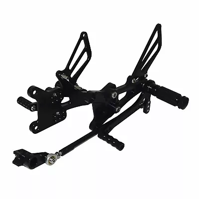 Black Adjustable Rearset Driver Footrests Foot Pegs Kit For HONDA CBR 600 F4 F4i • $136