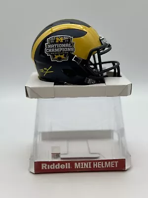 Mike Sainristil Signed Michigan Wolverines 2023 Champs Mini Helmet Jsa Coa • $109