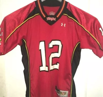 UNDER ARMOUR UNIVERSITY OF MARYLAND Football Jersey RARE Terrapins TERPS Boys L • $9.99