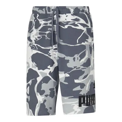 Puma Summer Splash Shorts Mens Grey Casual Athletic Bottoms 67764701 • $17.99