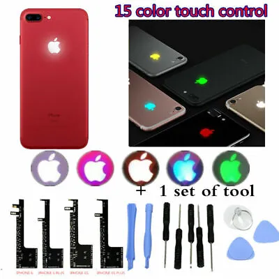 15 Color Touchable Intelligent Led Light Touch Glowing Logo For IPhone 6 -7 Plus • £4.79