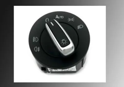 Chrome Euro Headlight Switch For VW EOS Golf Jetta MK5 Tiguan MK1 New Scirocco • $16.99