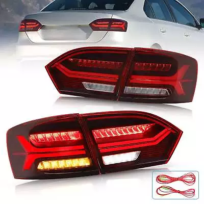 VLAND Red LED Tail Lights For 2011-2014 Volkswagen Jetta W/Sequential Signals • $219.99