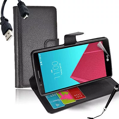 $8.54 • Buy HQ Wallet Money Card Case Cover For LG G4 / G5 + FREE Stylus