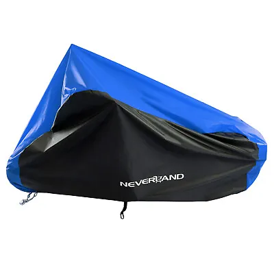 200cm Waterproof Motorcycle Rain Cover Wind Resistant Indoor Outdoor Medium Size • $18.59