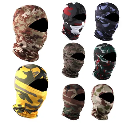 $3.99 • Buy Tactical Camo Balaclava UV Protection Face Mask Ski Sun Hood Masks For Men Women