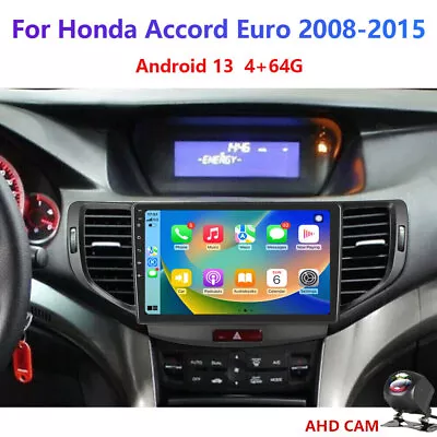 For Honda Accord Euro 2008-2015 4-64GB Android Car Stereo Radio Carplay GPS Wifi • $280.49