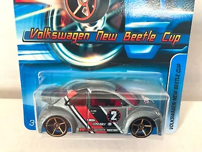 Hot Wheels VOLKSWAGEN NEW BEETLE CUP - 2005 #142 - FASTER THAN EVER FTE • $8.50