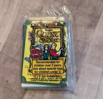 Vintage 1998 Wendy's  Quest For Camelot  Go Fish Card Game Sealed • $19.95