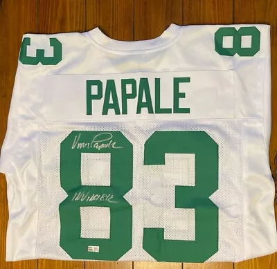 Vince Papale Autograph Philadelphia Eagles Custom White Jersey Tristar COA Auto • $80