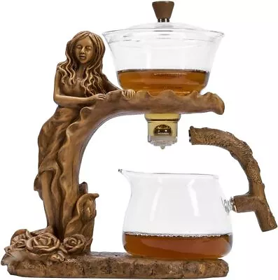 Glass Teapot Set With Infuser Semi Automatic Tea Set Magic Teapot (Beauty) • $69.19