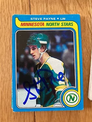 Minnesota North Stars Steve Payne Signed 1979 Topps Card • $9.99