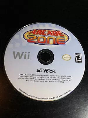 Arcade Zone (Nintendo Wii) Tested W/Pic Disc Only * • $4.95