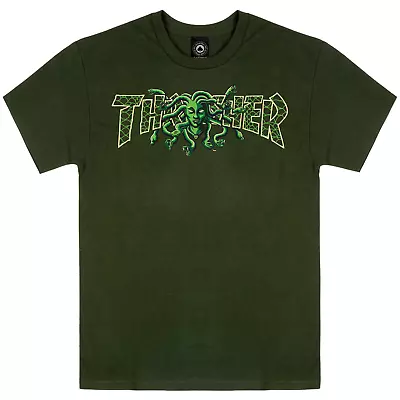 Thrasher Magazine Medusa Forest Green T-Shirt • $20