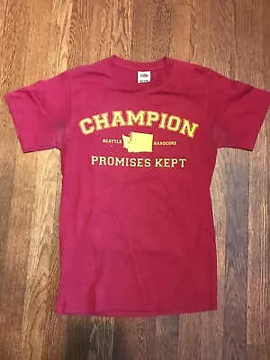 Champion T-Shirt Promises Kept Straight Edge Bridge Nine Terror 7 Seconds • $20