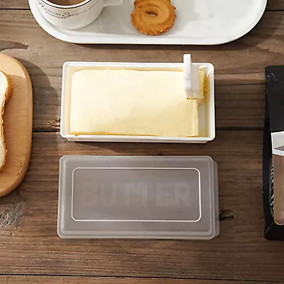 Plastic Box Storage Case Food Butter Cheese Serving Storage Dish Container NEW • $10.29