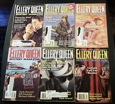 6 - Ellery Queen Mystery Magazines - Feb 2000 Thru July 2000 - Plus Bonus • $4