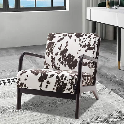 Upholstered Velvet Armchair Living Room Modern Accent Chair Soft Cushioned Sofa • £109.95