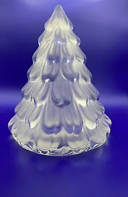 Mikasa Winter Dream Clear Frosted Christmas Tree Votive Candle Holder Germany • $12