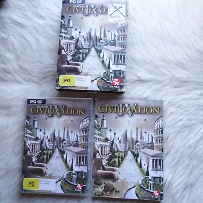 CIVILIZATION IV Game BOX Game CIVILIZATION Manual Turn Based Strategy Game PC • $43.33