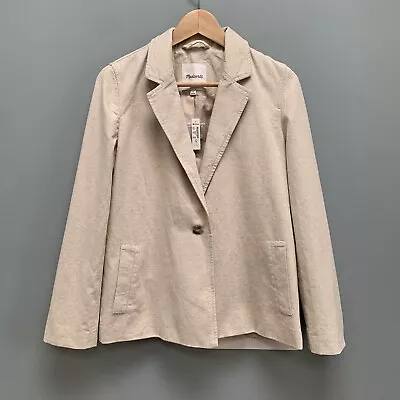 Madewell Cotton-Linen Beige Summer Blazer Jacket S • $65