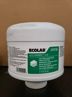 Ecolab 6101756 Aquanomic 2.0 Low-Temp Laundry Solid Clearly Soft Plus - 6lb • $45