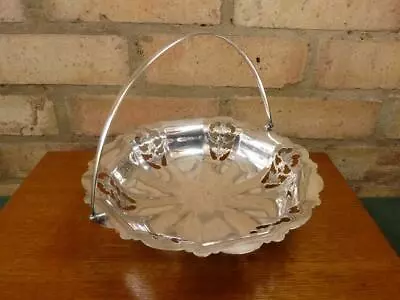 £23.99 • Buy Nice Vintage Silver Plated 9 1/2  Pedestal Serving Bowl Pierced Decoration