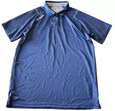 Mizuno Performance Polo Blue Short Sleeve Moisture Wicking Shirt Mens L Collared • $19.99