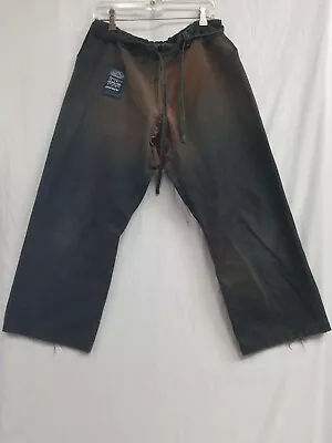 Century Ironman Martial Arts Pants Size 4 Heavy Canvas Faded Black Brown Korea  • $59.85