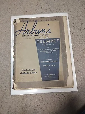 Vintage Arban's Abridged Conservatory Method For Trumpet 1936 Cornet 347 Pages • $19.50