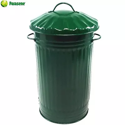 45l Metal Green Dustbin Country Cottage Green Vintage Bin Green House Garden • £32.99