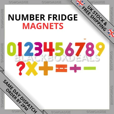 Kids Learning Teaching MAGNETIC Toy Letters & Numbers Fridge Magnets Alphabet • £2.99