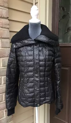 Marc New York Andrew Marc Down Puffer Jacket W/ High Knit Collar - Women Size S • $25