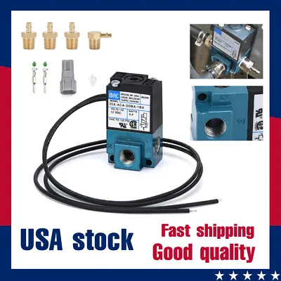 3 Port Electronic Turbo Boost Control MAC ECU Solenoid Valve DC12V 5.4WATTS PWM • $17.90