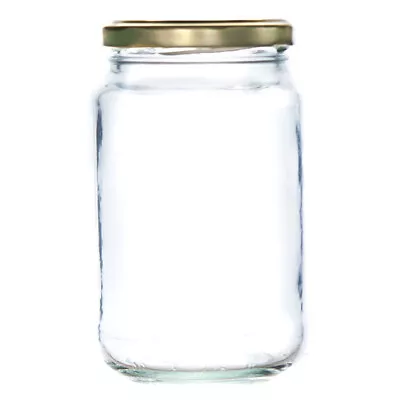 1lb Glass Jam Jars & Lids 370ml Round Honey Marmalade Chutney Preserving Jar • £22.95