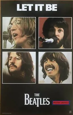 $46.15 • Buy Let It Be The Beatles Vintage 2002 Poster 22.5 X 34 Quad Box Band Shot