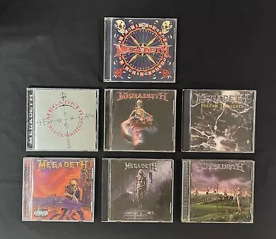 Megadeth Lot - 7 CDs Peace Sells Extinction Punishment Cryptic Treasures… • $19