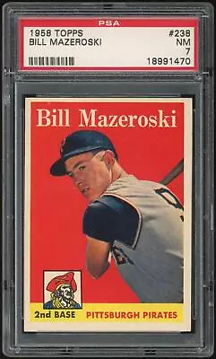 1958 Topps #238 Bill Mazeroski PSA 7 *1470 • $95.95